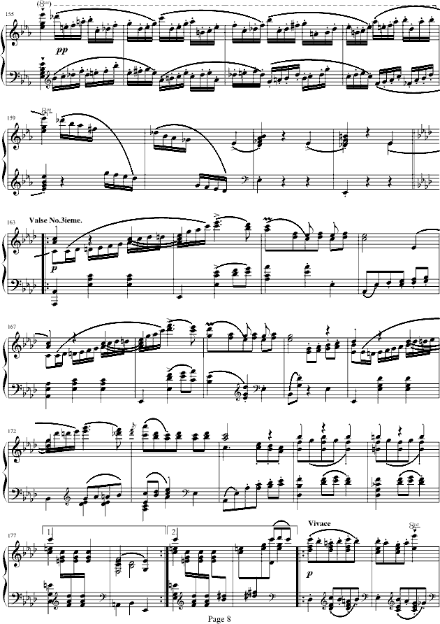 蓝色多瑙河-Schulz-Evler改编-钢琴谱(钢琴曲)-约翰・斯特劳斯8