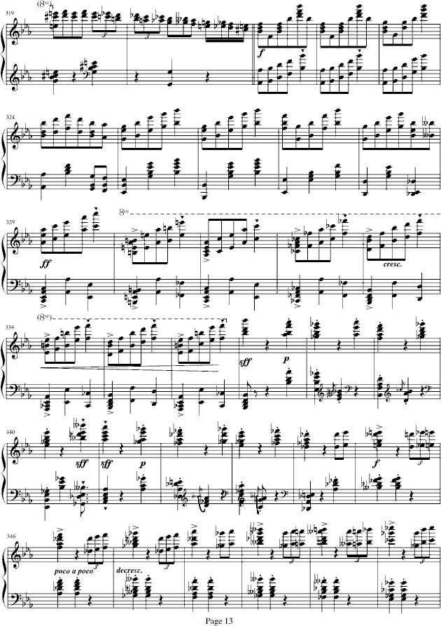 蓝色多瑙河-Schulz-Evler改编-钢琴谱(钢琴曲)-约翰・斯特劳斯13