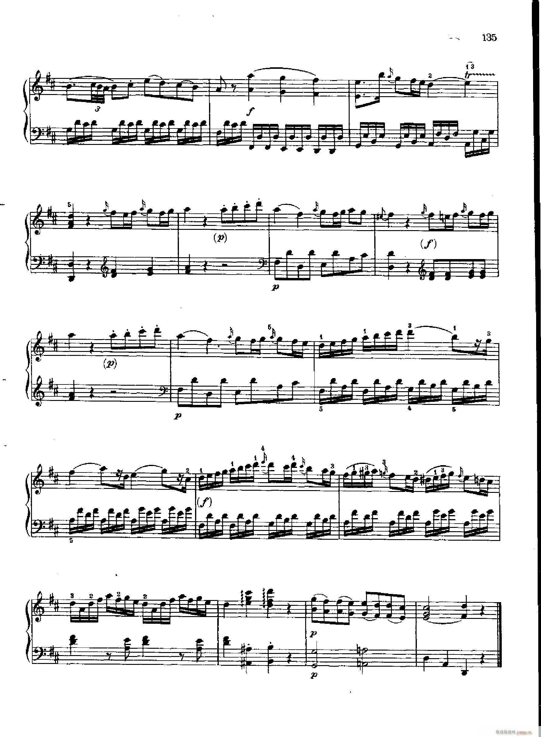 奏鸣曲Nr.810 键盘类 钢琴（下部）_莫扎特5