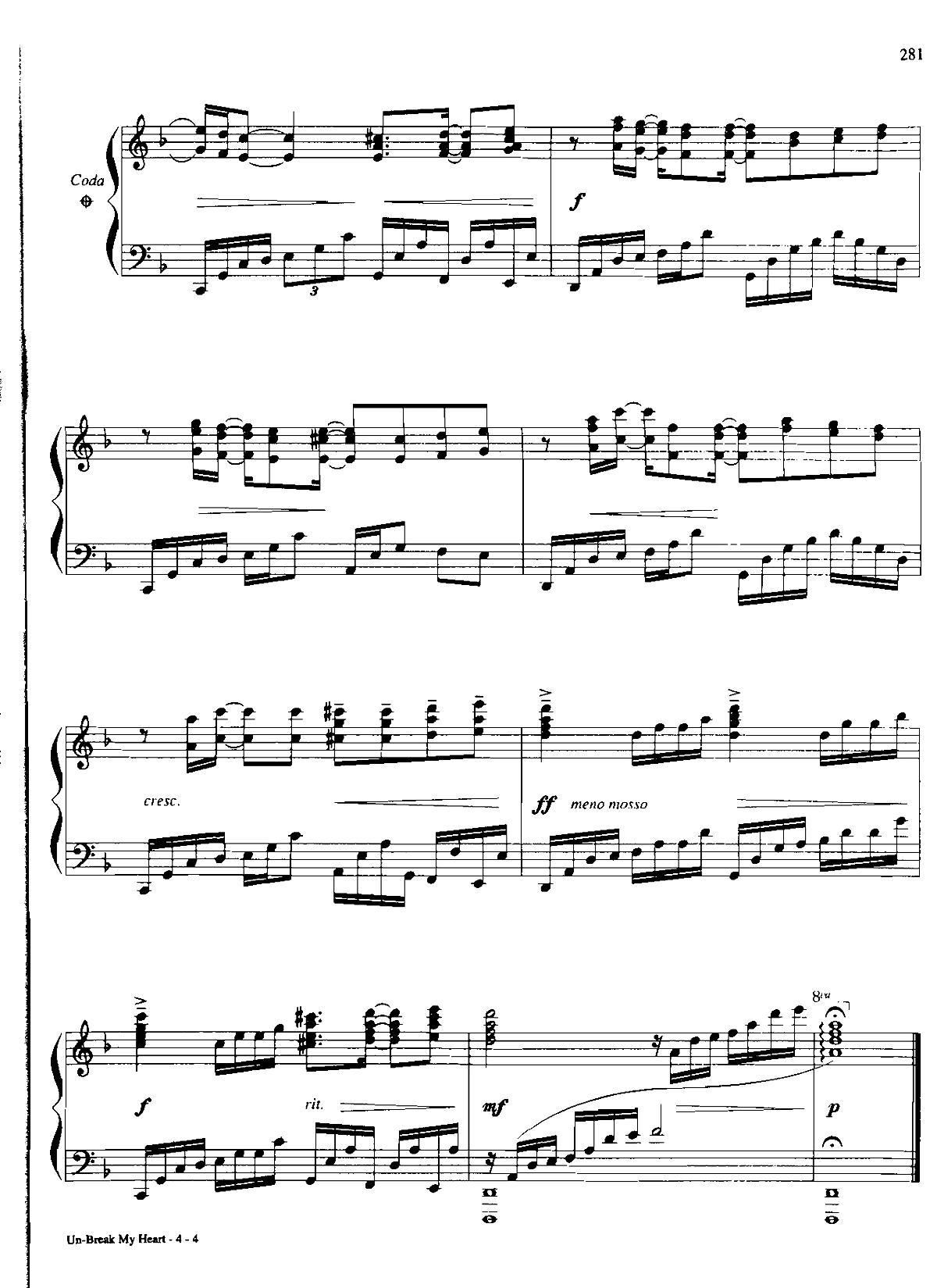UN-BREAK MY HEART(Dan Coates 流行情调 集)4