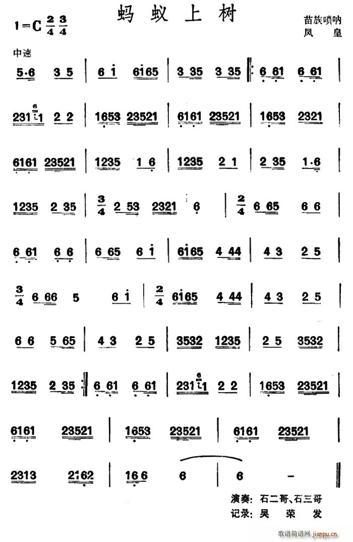 蚂蚁上树 (苗族唢呐)1