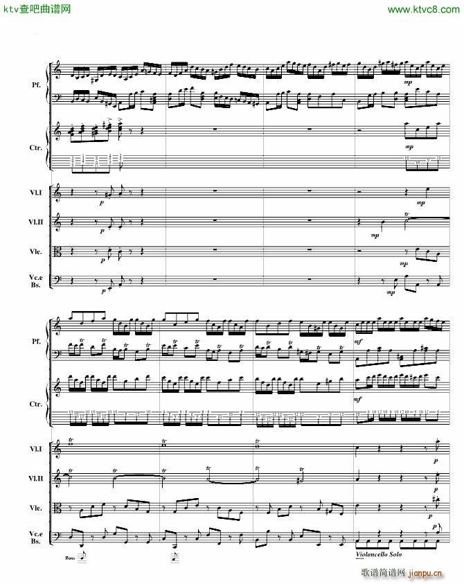 巴赫为四架钢琴写的钢琴协奏曲 钢琴吉他弦乐组_巴哈 Bach Johann Sebastian9