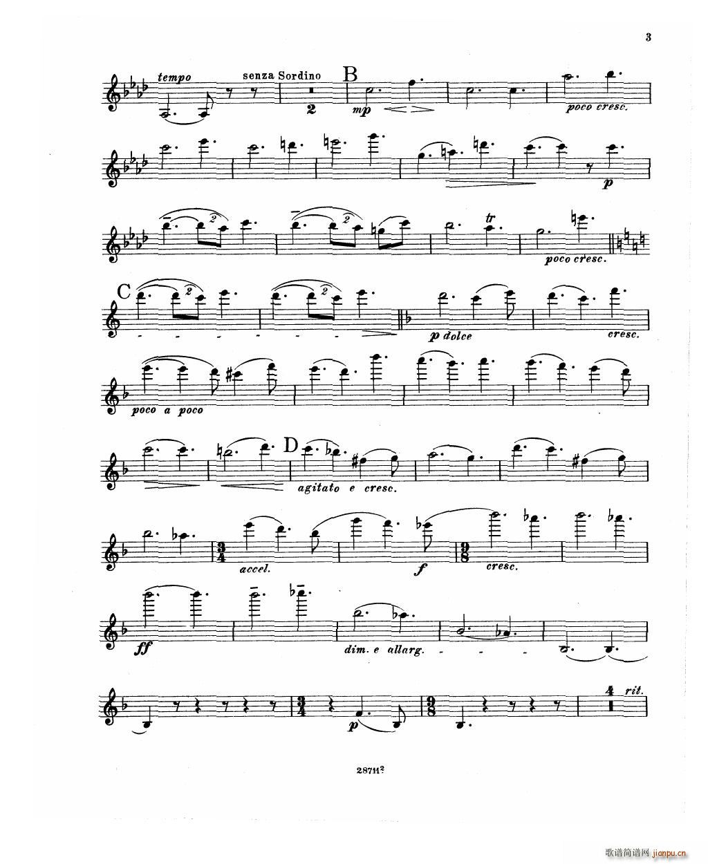 Bowen Barcarolle for violin and piano19