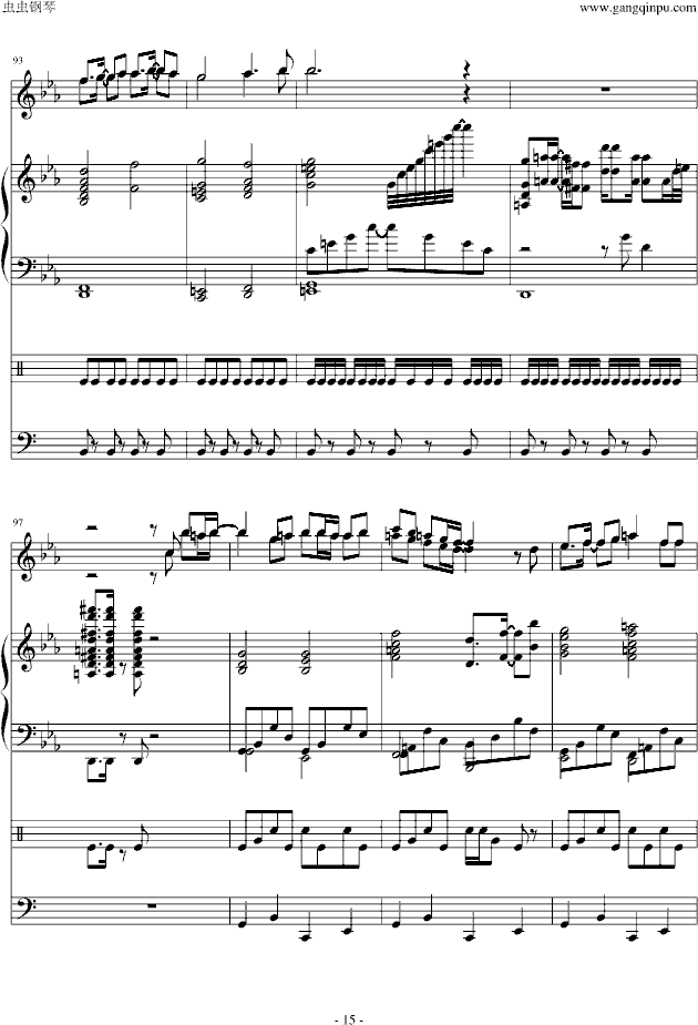―名侦探柯南-《绀碧之棺》主题曲-钢琴谱(钢琴曲)-名侦探柯南15