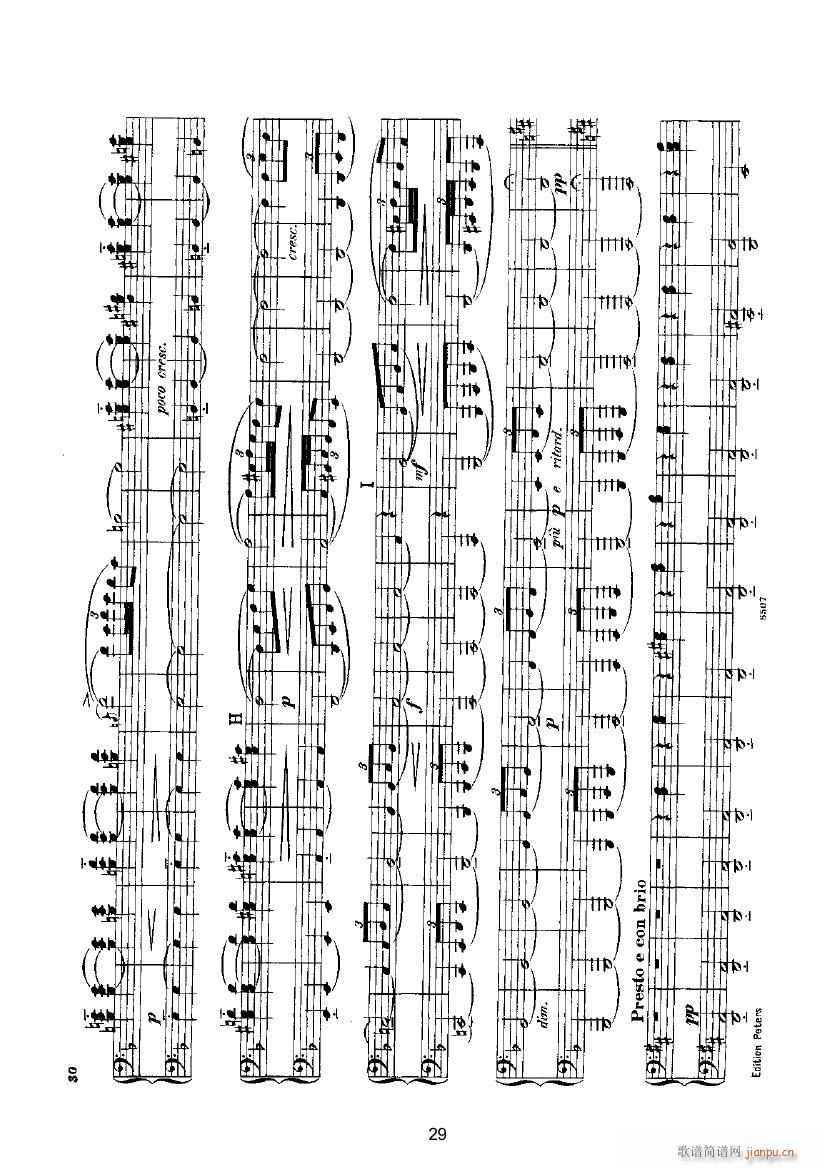 挪威舞曲4（四手联弹） 键盘类 钢琴_格里格9