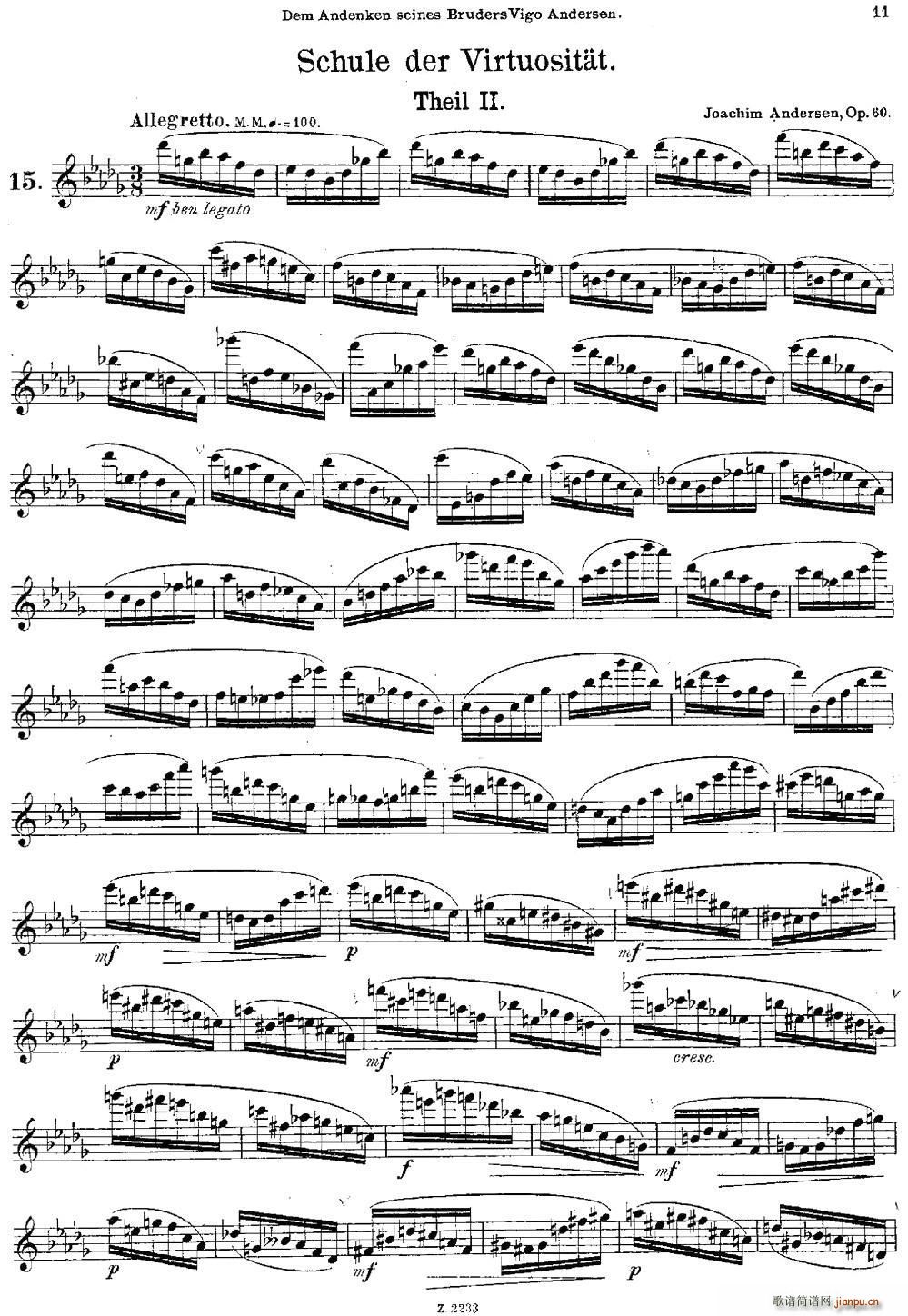 Schule der Virtuosit?t Op 60（15） 长笛1