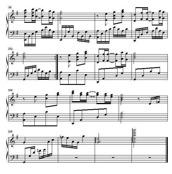 我的左手旁边是你的右手-钢琴谱(钢琴曲)-赵靖怡7