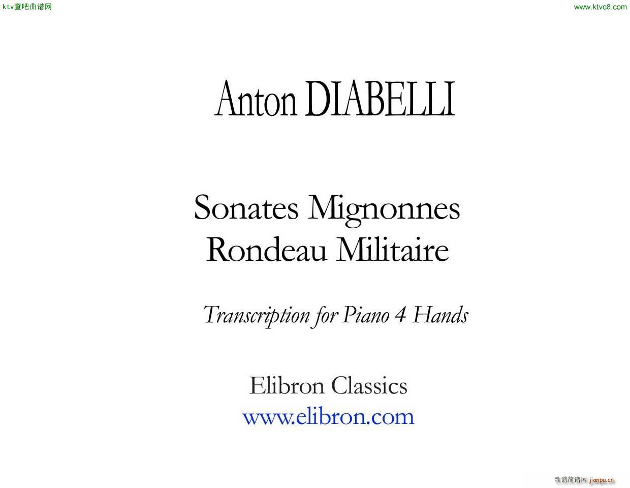 Anton Diabelli Sonates Mignonnes Op 150 Rondeau2