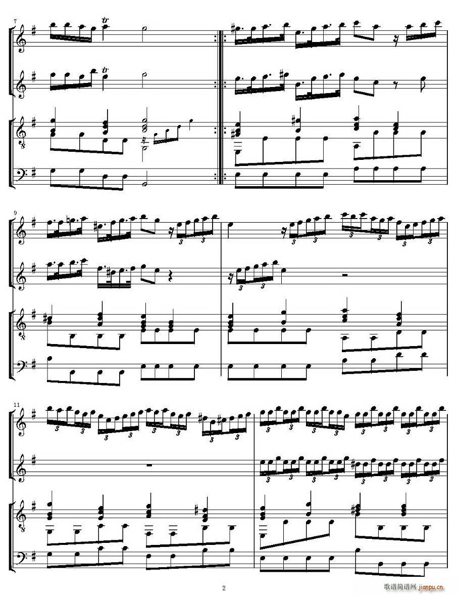 维瓦尔第如歌的行板（吉他重奏）2