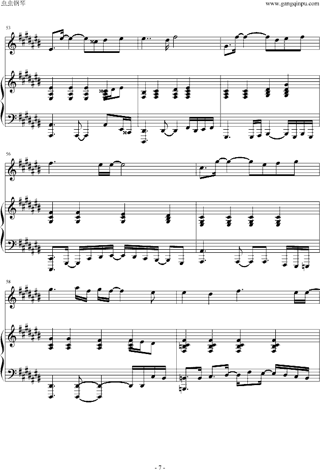 黑色幽默(原版伴奏弹唱)-钢琴谱(钢琴曲)-周杰伦7