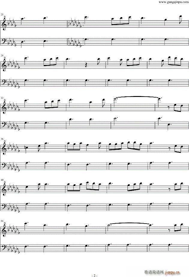 一影二つ一 五线谱―_Clannad2