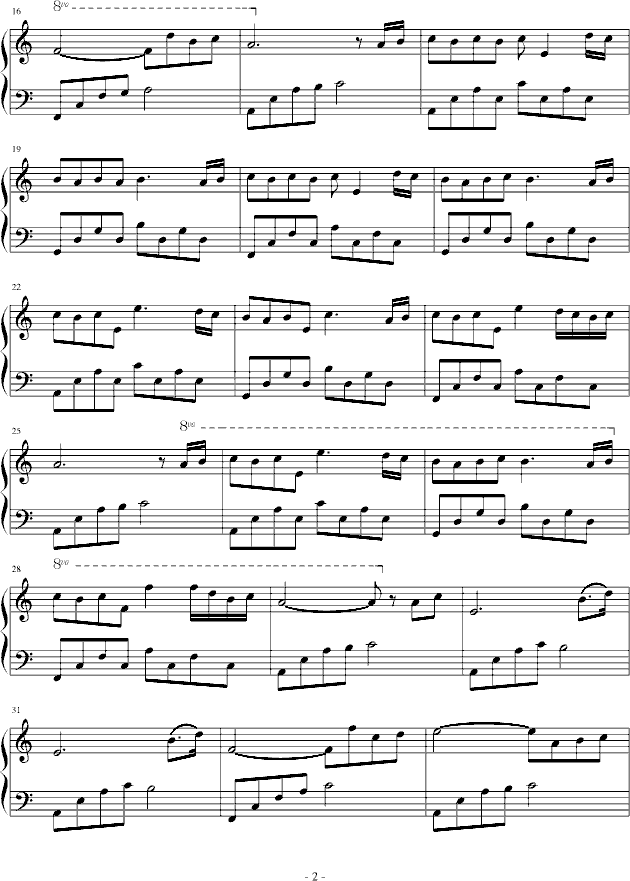 遗忘-钢琴谱(钢琴曲)-Chopinist2