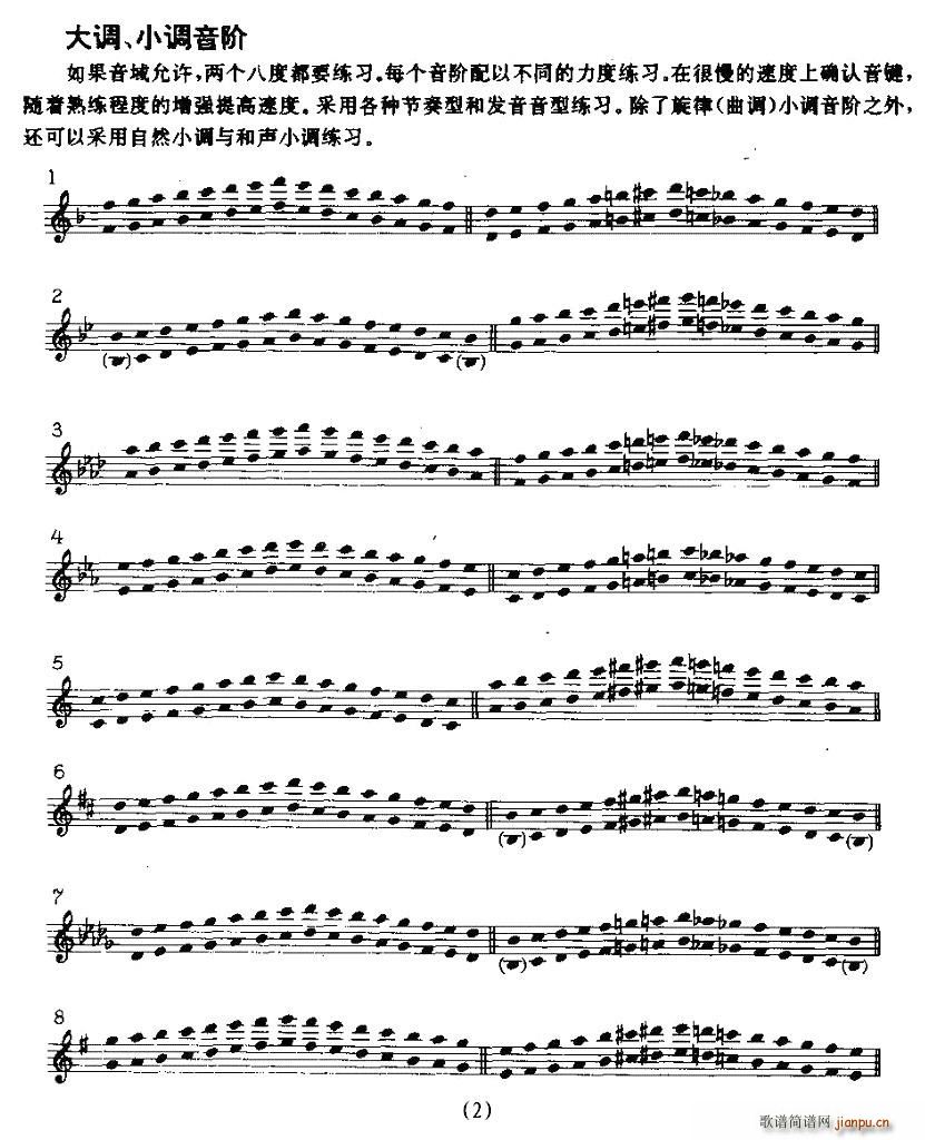长笛和双簧管的日常练习2