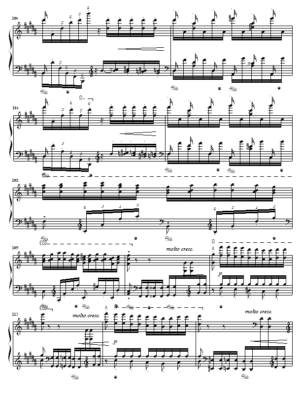 钟-钢琴谱(钢琴曲)-李斯特11