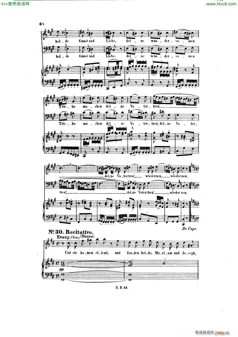 Bach JS BWV 248 Christmas Oratorio No 30 351