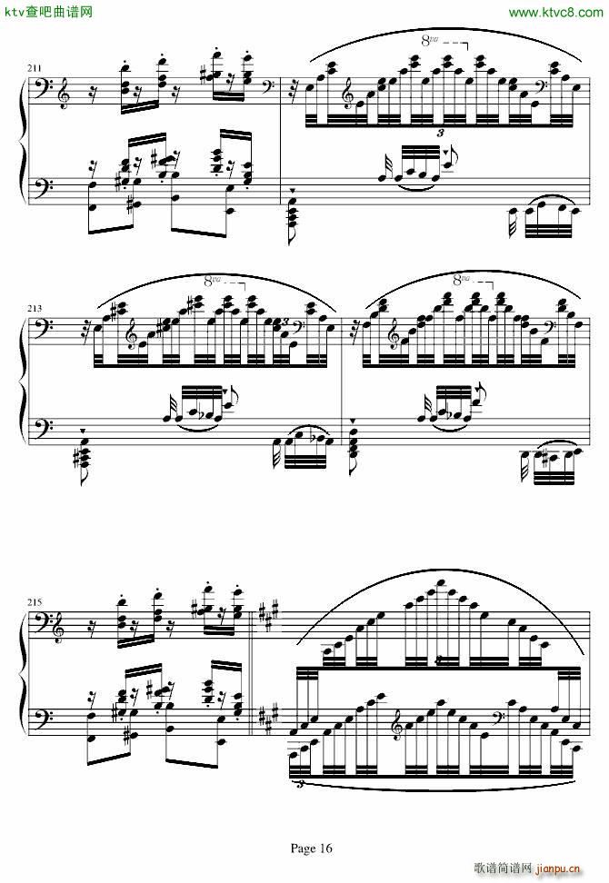 帕格尼尼大练习曲NO 6_李斯特16