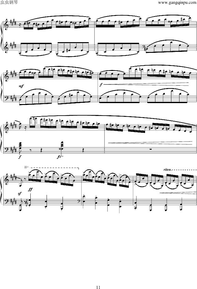 幻想即兴曲Op.66-钢琴谱(钢琴曲)-肖邦-chopin11