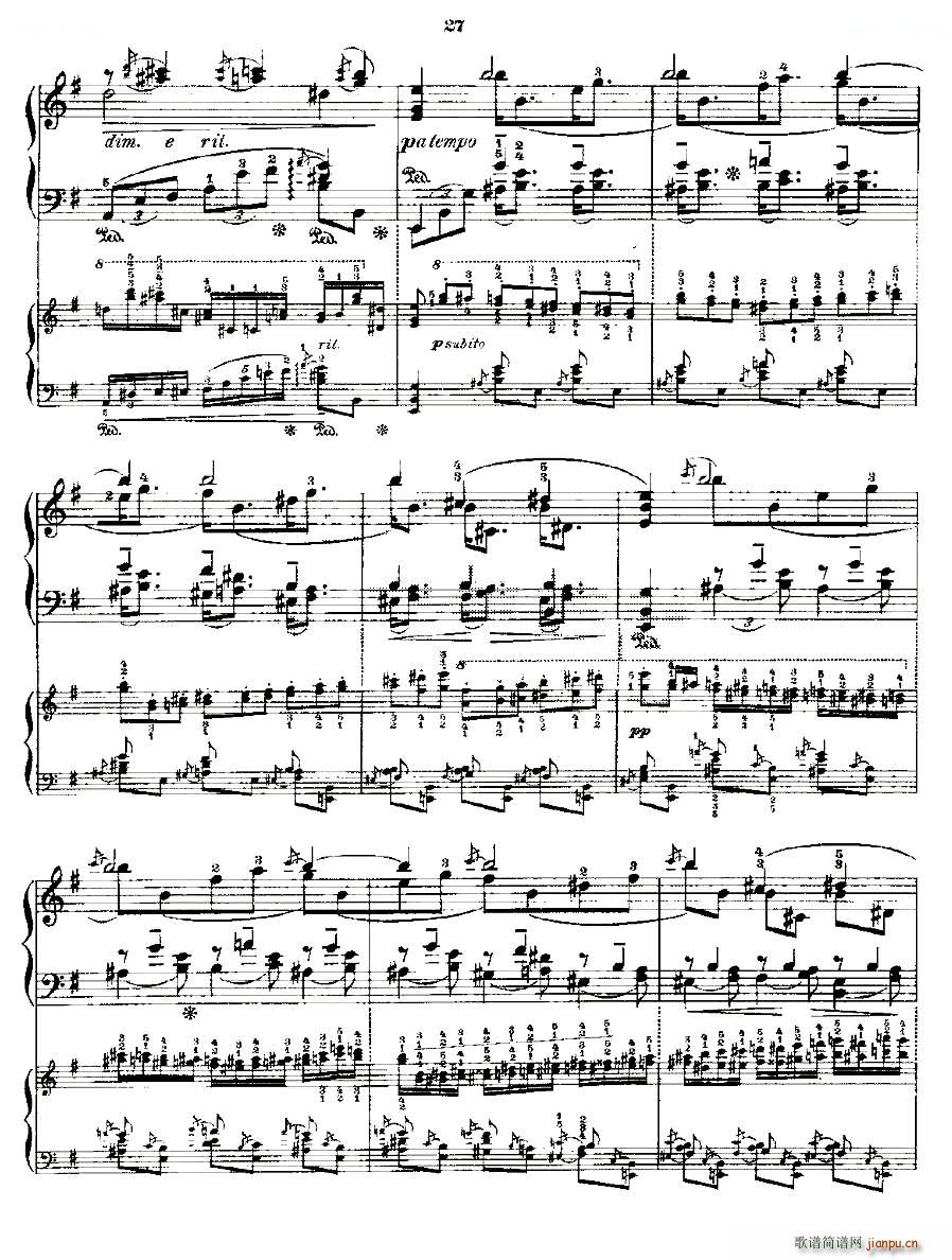 肖邦《练习曲》Fr Chopin Op 25 No5-111