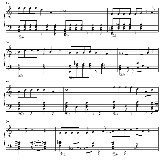 忘情水-钢琴谱(钢琴曲)-刘德华6