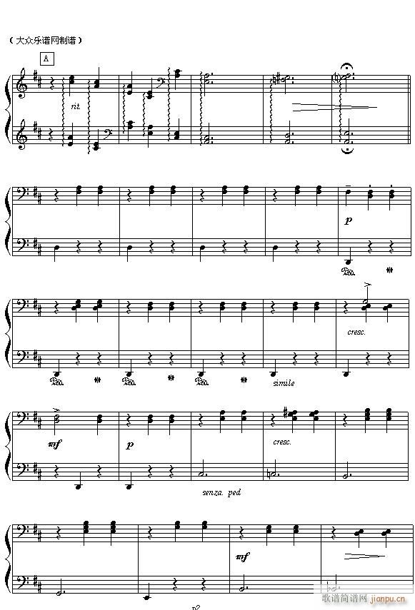 （俄）柴可夫斯基芭蕾舞剧《胡桃夹子》选曲 花之圆舞曲（四手联弹之二）2