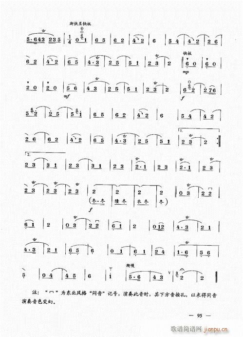 简捷实用唢呐教程  （上册）81-10015