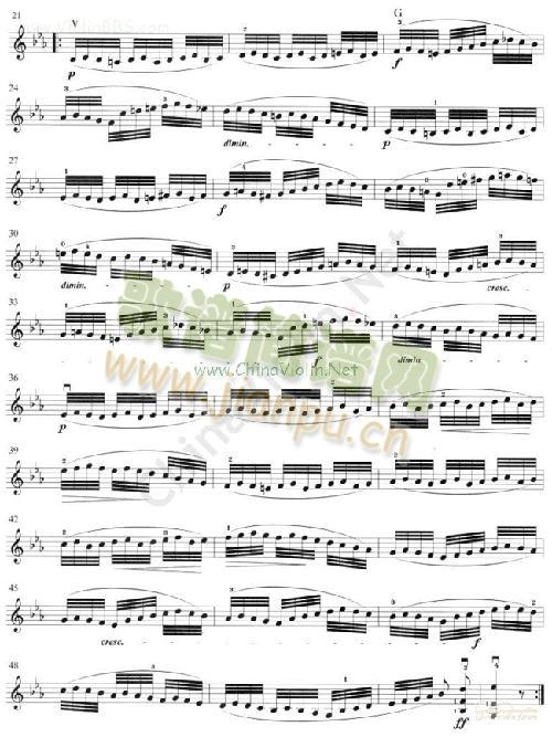 顿特《小提琴练习曲24首》 作品37 (1-8)2