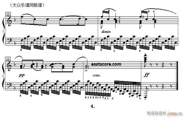 车尔尼《 钢琴快速练习曲》（Czerny 299）第10首 及练习提示4