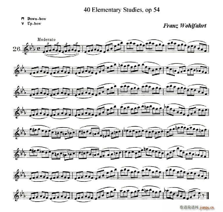 40首小提琴初级技巧练习曲之261