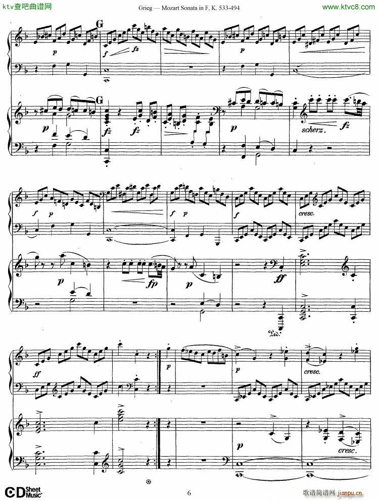 Grieg Sonata K 533 Mozart 2nd Piano Grieg6