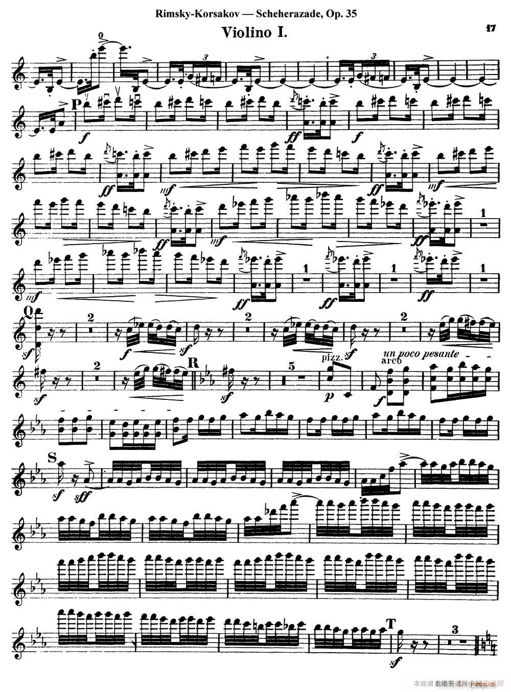 Scheherazade（Ⅳ）Op 35（第一小提琴）4
