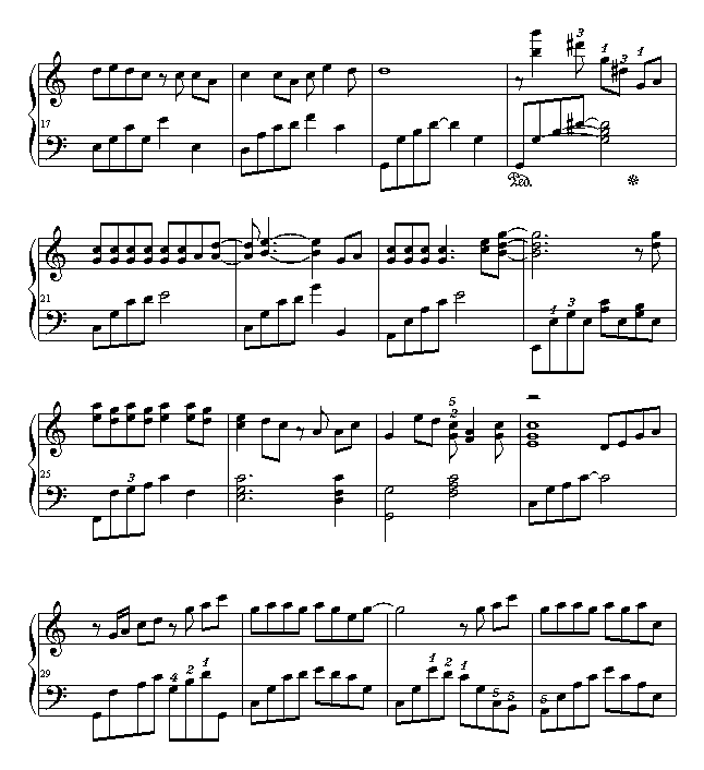 最浪漫的事-钢琴谱(钢琴曲)-赵咏华2