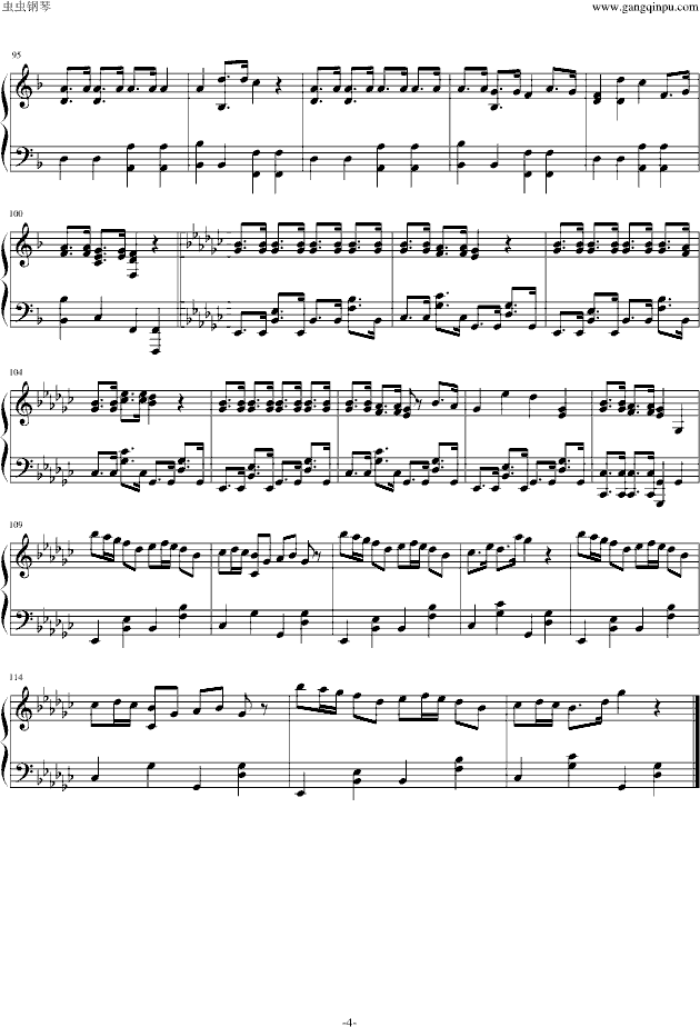 1925-钢琴谱(钢琴曲)-初音未来4
