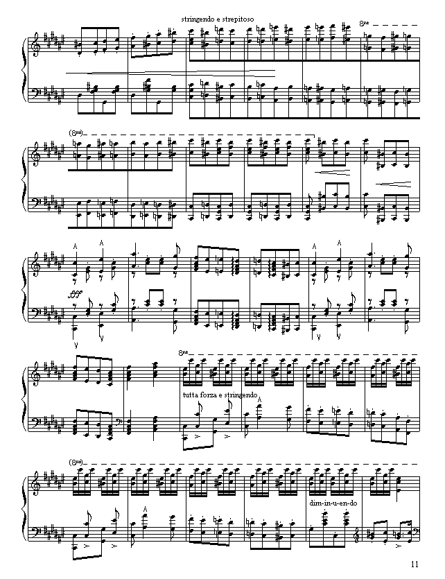 匈牙利狂想曲第二号-钢琴谱(钢琴曲)-李斯特11
