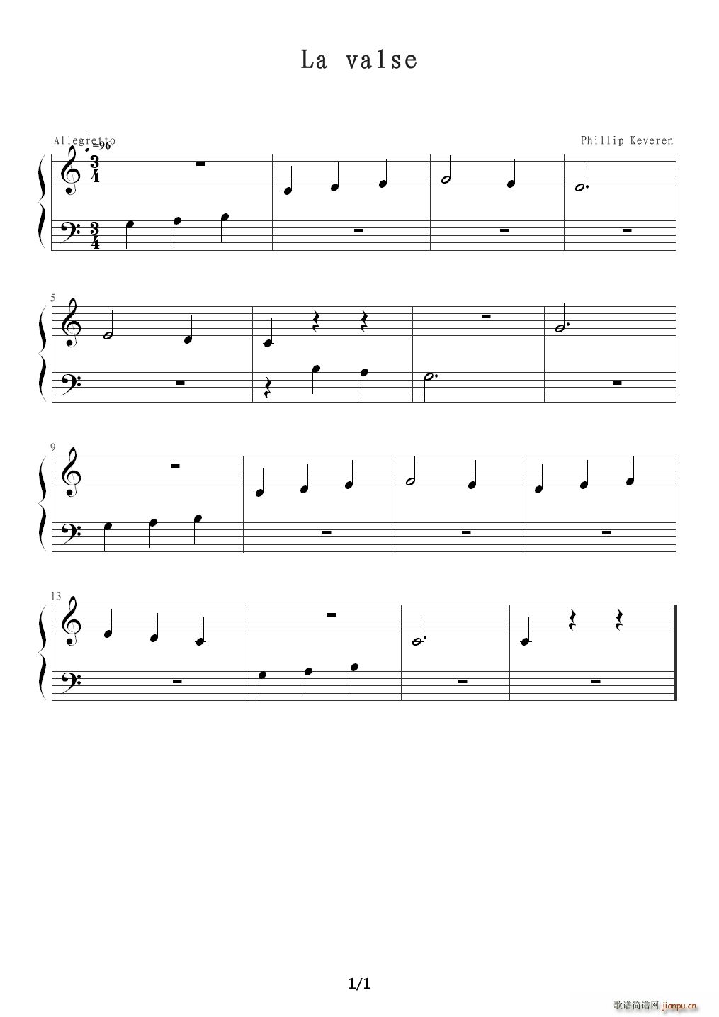 La valse C调1