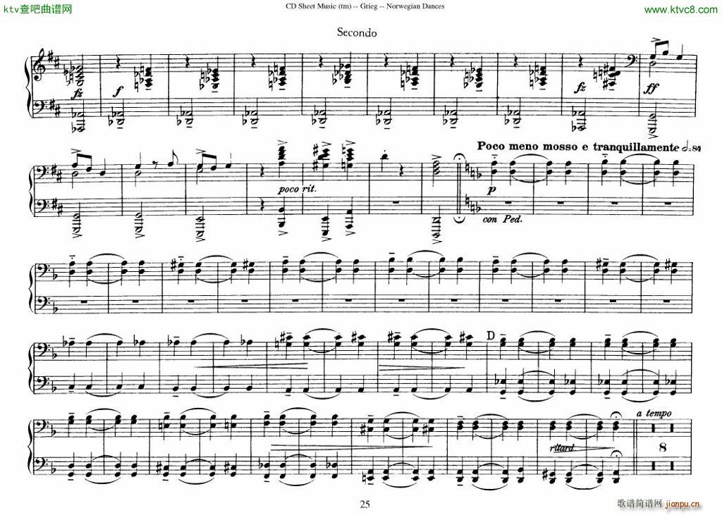 Grieg Norwegian Dance Op 35 1 4 Duet25