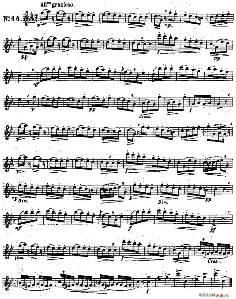 二十首练习曲作品131号(NO 14)1