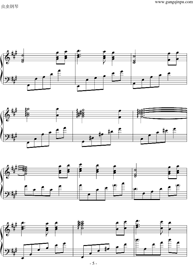 Serenade to Spring-（钢琴演奏版）-钢琴谱(钢琴曲)-神秘园5