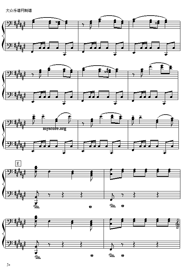 （俄）柴可夫斯基“天鹅湖选曲”：西班牙舞曲（钢琴四手联弹之二）5