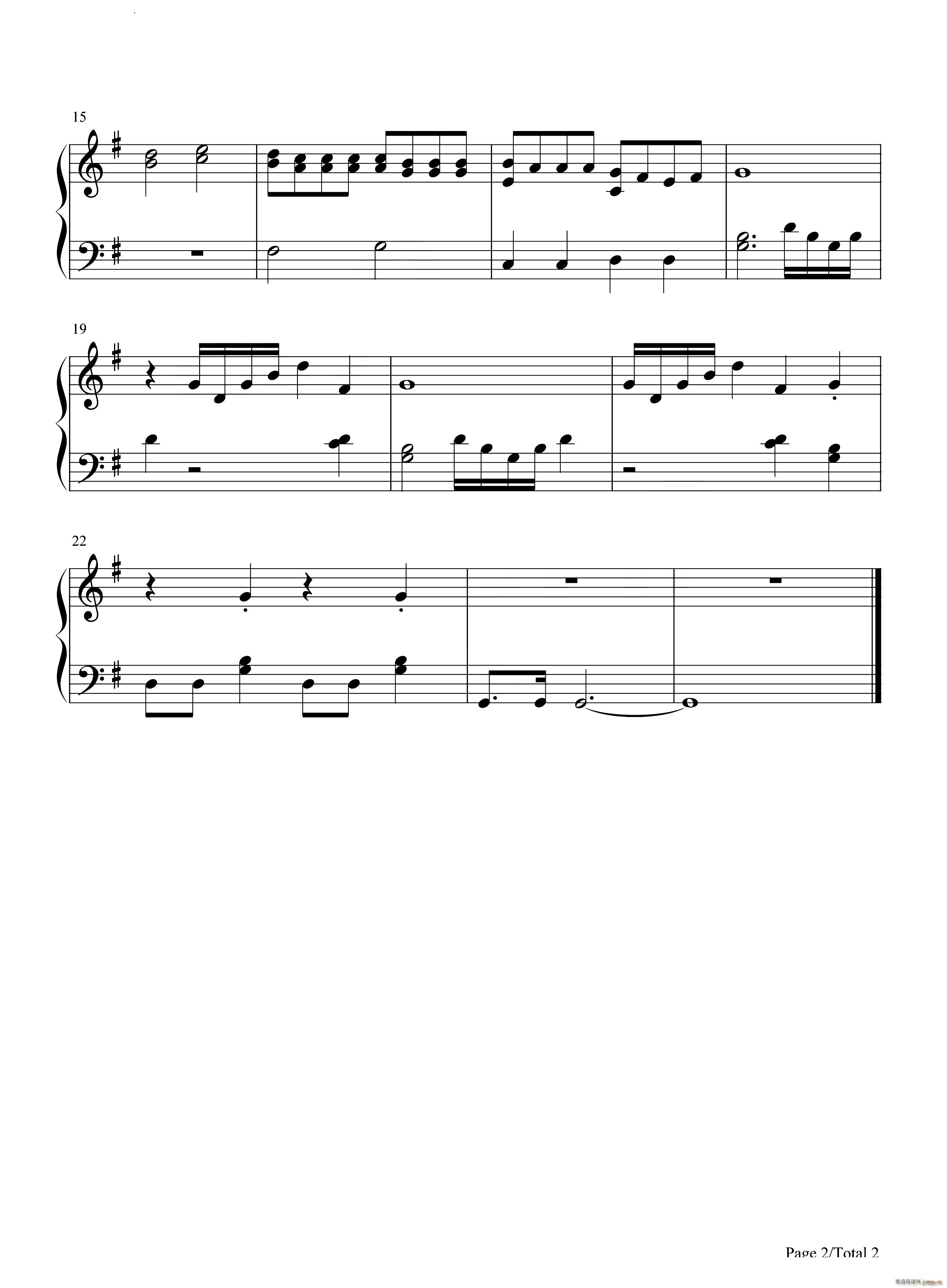 弦乐小夜曲-G大调第13号小夜曲-Eine kleine Nachtmusik-简单版3