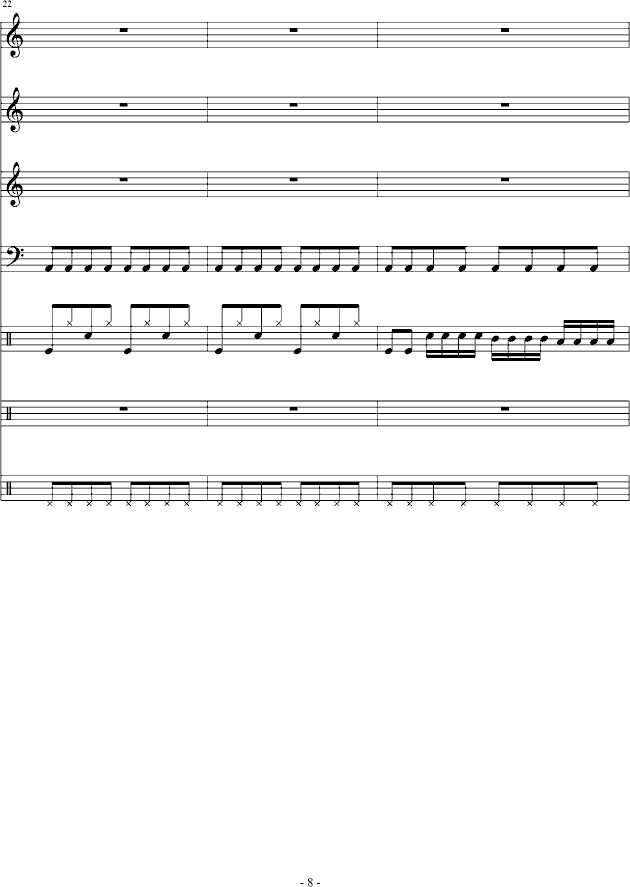 跳动的音符-钢琴谱(钢琴曲)-琳琅8