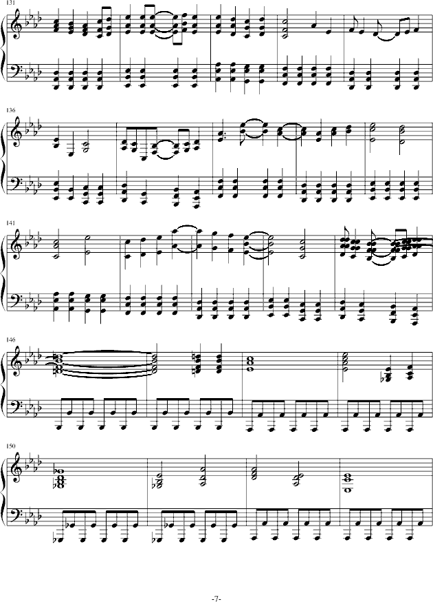 初音未来的消失-钢琴谱(钢琴曲)-初音未来7