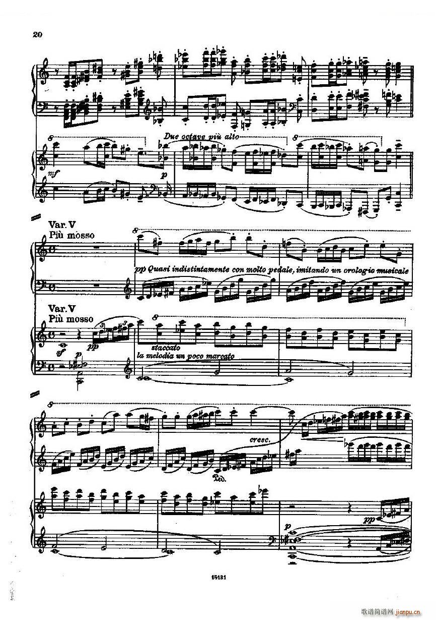 Dohnanyi Variations Nursery Rhyme Op25（一）20