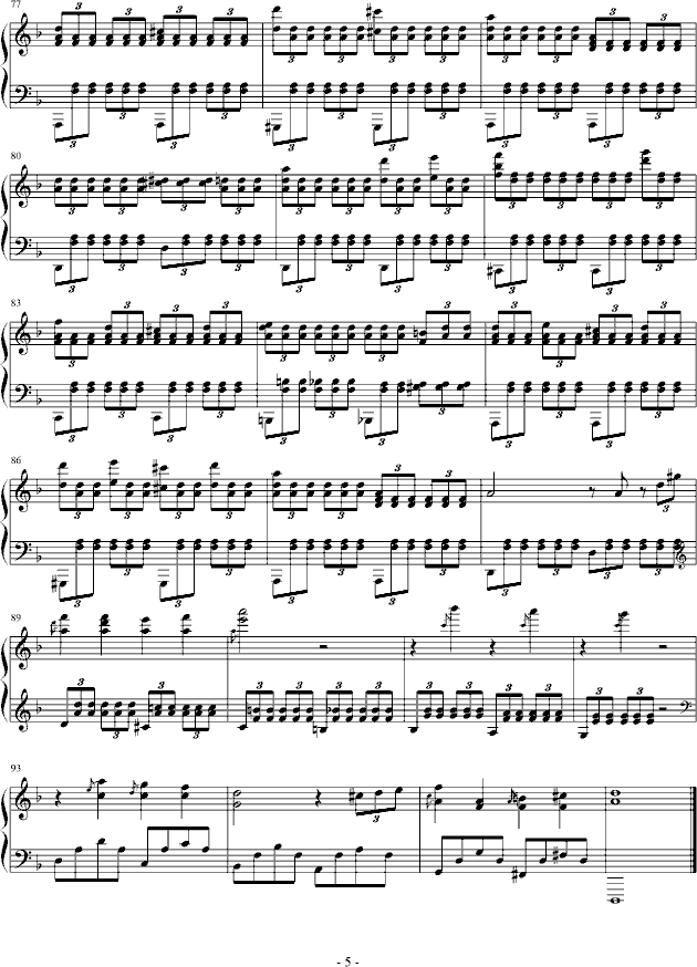 安魂曲-钢琴谱(钢琴曲)-吴越5