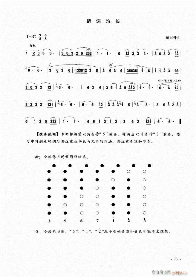 葫芦丝、巴乌实用教程 目录前言1-6014