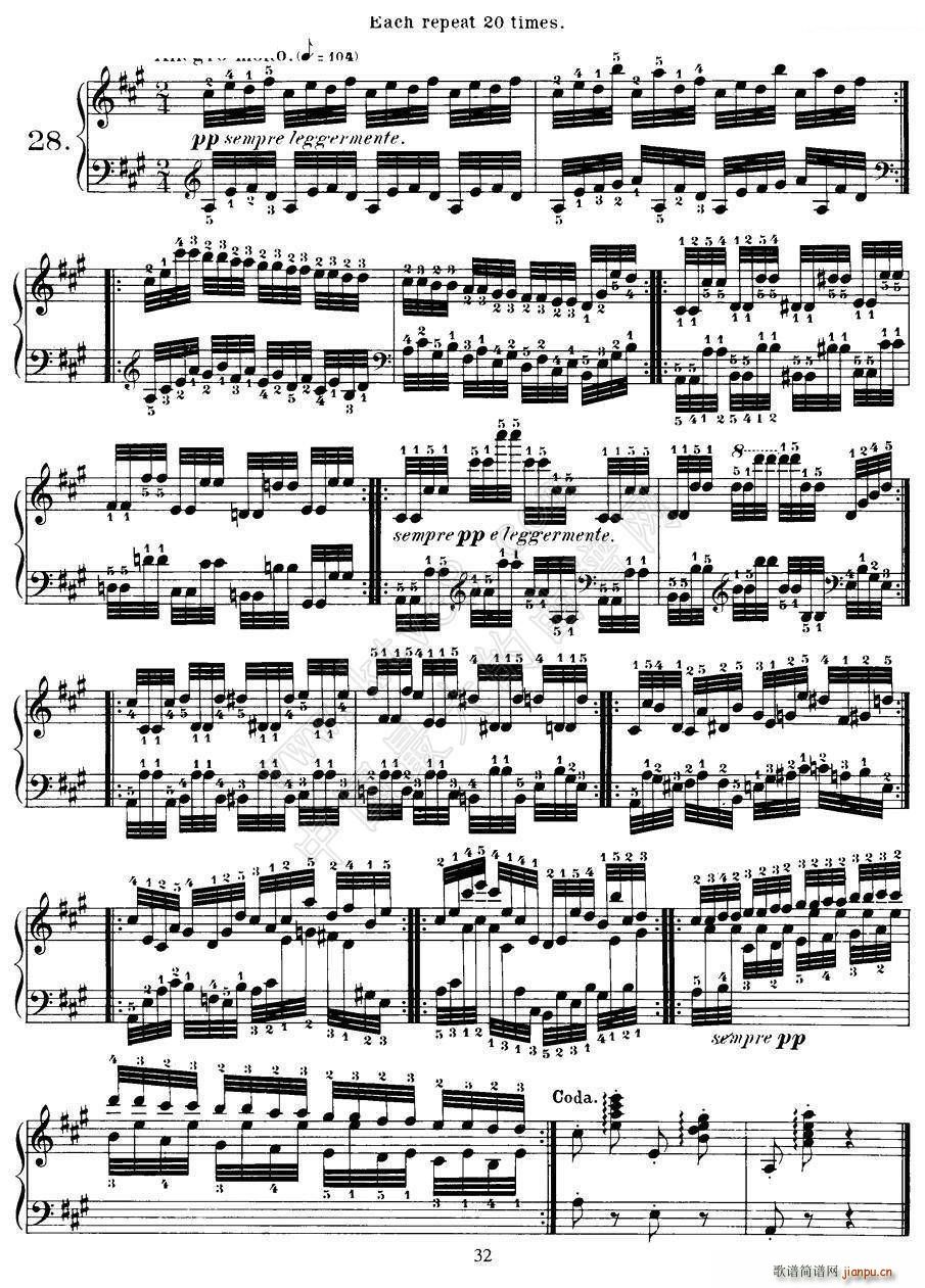 Czerny - 40 Daily Exerci Op 337（25―30）（40首日常训练曲）3