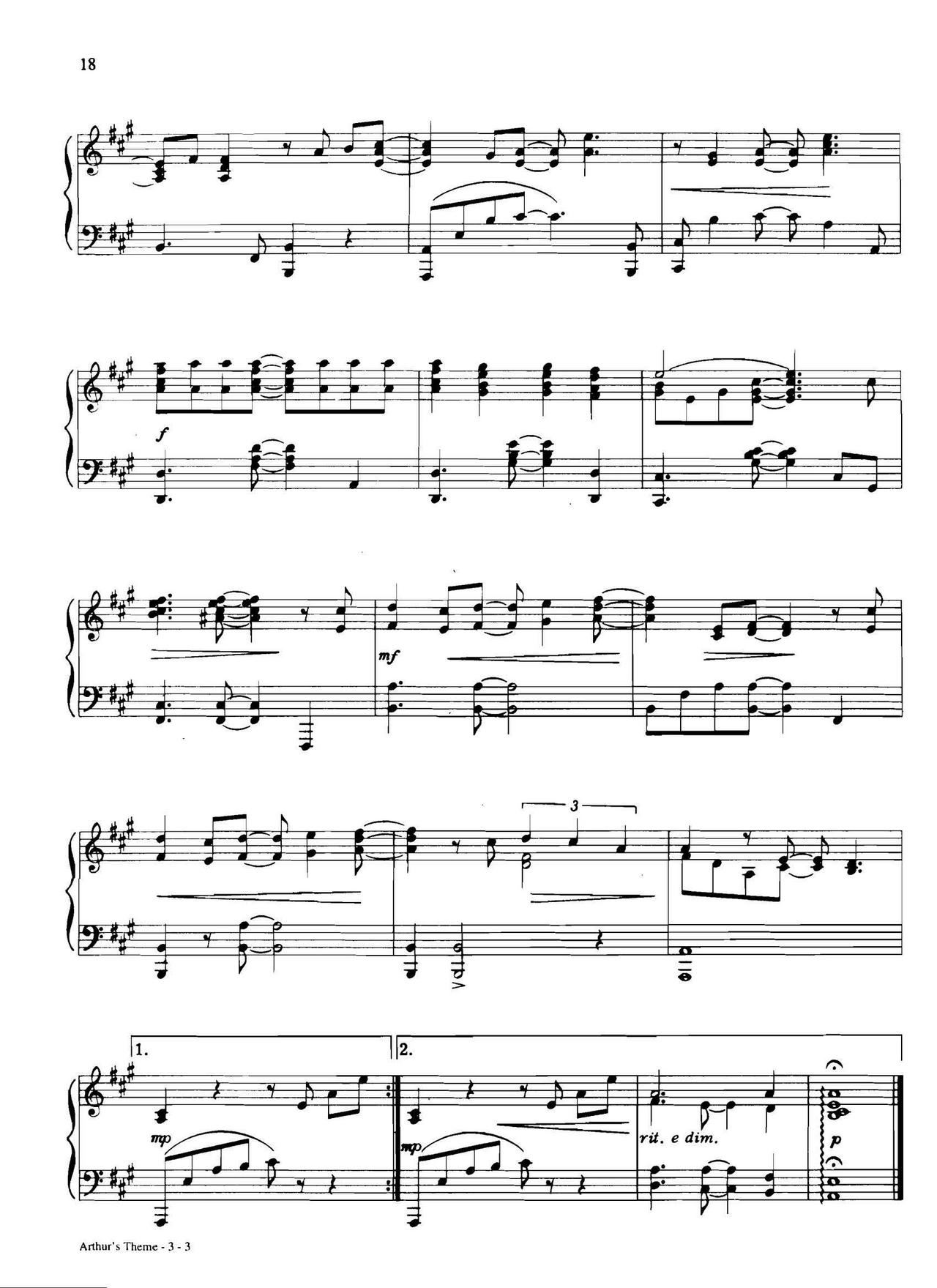 arthur s theme(Dan Coates 流行情调 集)3