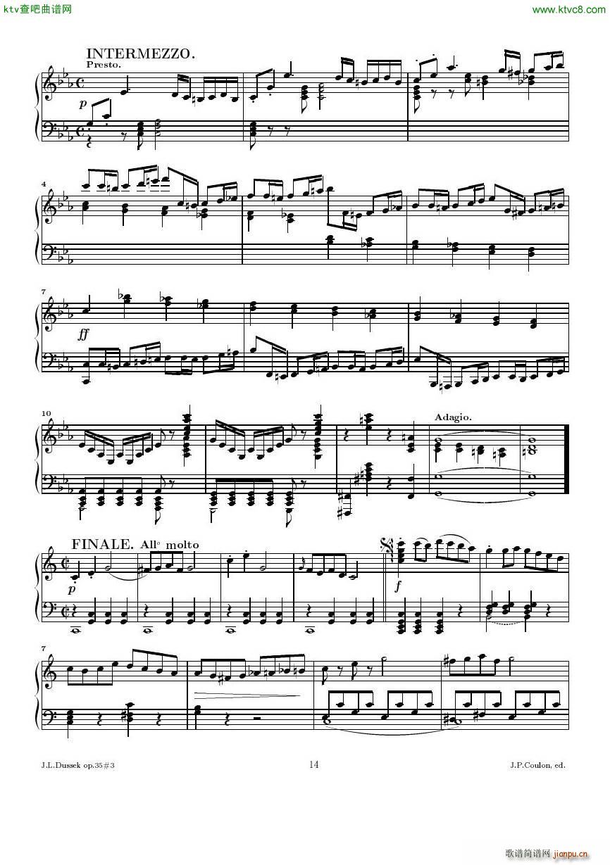 Dussek Sonate No13 op35 No314