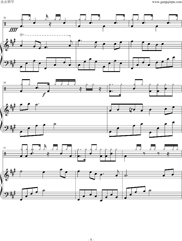 莎莉花园（修改版）-钢琴谱(钢琴曲)-PHIL COULTER5