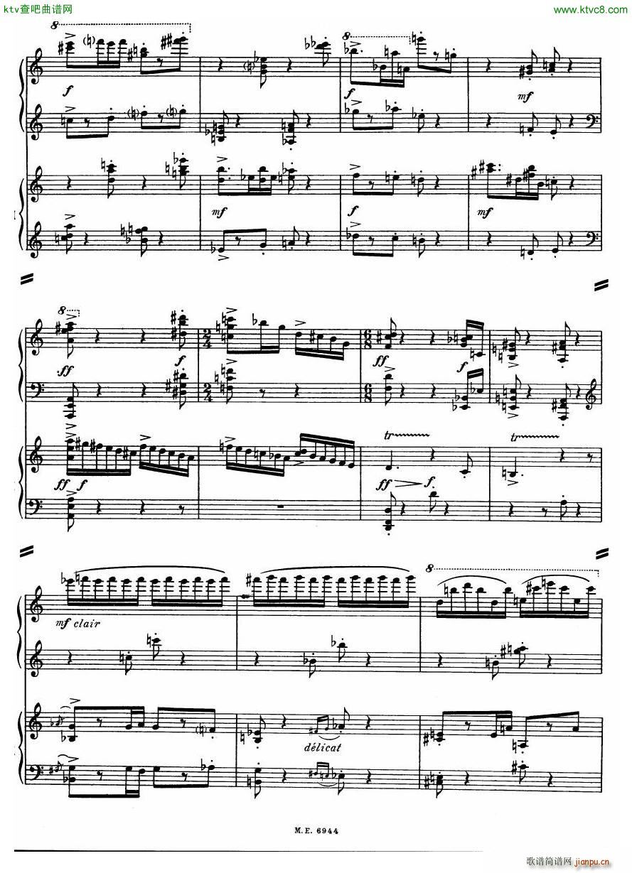 Auric Partita for two pianos34