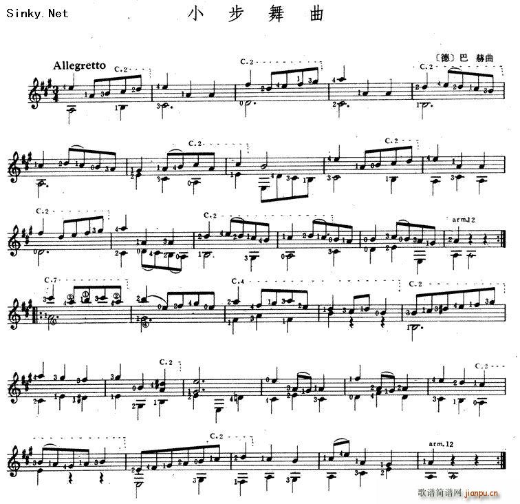 经典的BACH小步舞曲 完整版1